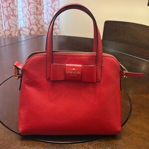 Kate Spade Vibrant Red Bow Satchel